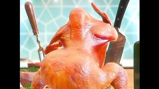 Funny chicken dance