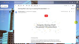 Gaming eTech way to go on passing 100 subscribers with YouTube 2023 Creator Survey
