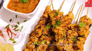 Recipe chiken satay indonesia food delicous