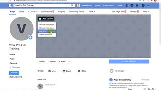 How To Create Facebook Page Cover - How To Upload Cover in Facebook Page