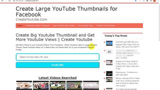 How To Share Large Youtube Video Thumbnail on facebook - How Get Large Thumbnail on FB