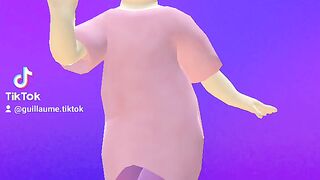 3D animation little girl dancing (rap)