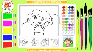 Coloring Dora and friends