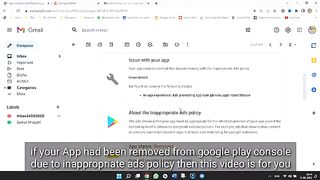 App Has Been Removed Play Console