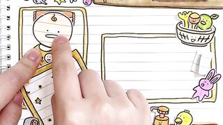 [????paper diy] Babysitting???????????? 아기 돌보기 baby care tutorial 종이