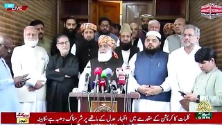 Maulana fazal ur Rehman News conference