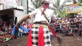 Indonesian traditional art lumping horse