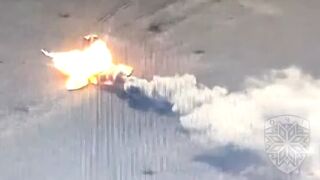 Ukrainian Forces destroy Russian military equipment and positions on the front lines