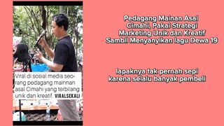 Pedagang Mainan Asal Cimahi Viral