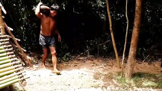 Jungle skills make swimming pool!