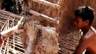 Building Amazing high Villa House with Tiled roof and balcony! Part 1