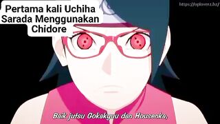 Pertama kali uchiha sarada menggunakan chidori