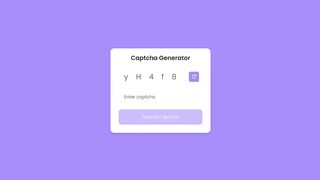 Captcha Generator in HTML CSS & JavaScript