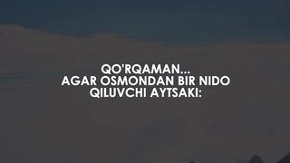 Umarning qoʻrquvi bizchi