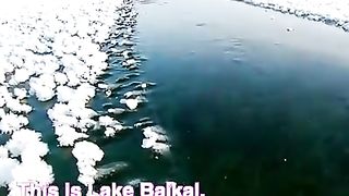 FROZEN LAKE BAIKAL.