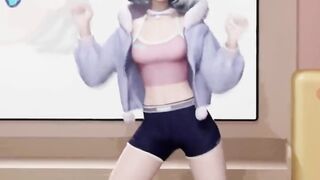 Cute dance anime girl