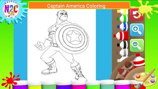 Captain America Coloring Page