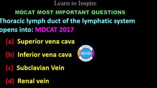 Thoracic lymph duct of the lymphatic system opens into.#mdcatbiology #ETEABiology #circulation #transport