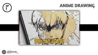 Anime Drawing | Yoichi Isagi Blue Lock Abstrack Coffee