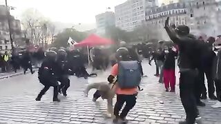 The police attack