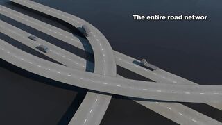 ???? ROAD NETWORK Size Comparison ???? (3D animation)