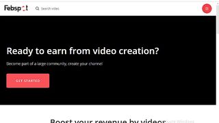Febspot video upload