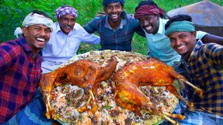 INSIDE MUTTON BIRYANI | Full Goat Mutton Cooking with Stuffed Biryani | Mutton Inside Biryani Recipe 3