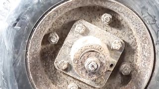 Hydraulic press vs wheel