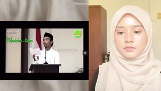 React penceramah lucu ust abdul shomad oleh gadis cantik tanah melayu