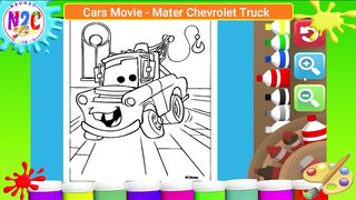 Coloring Cars Movie - Mater Chevrolet Truck