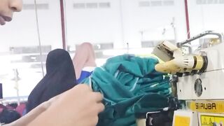 Menjahit bagian Rib Tangan