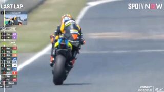 Moto gp france Marco Bezzechi won the first podium