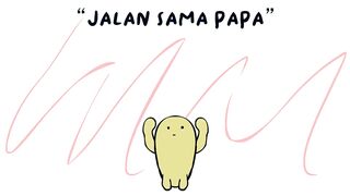 Tekotok "jalan sama papa"