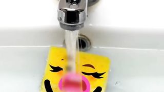 Sponge in a swimsuit