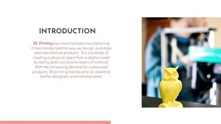 Revolutionizing Manufacturing The Impact and Advancements of 3D Printing Technology