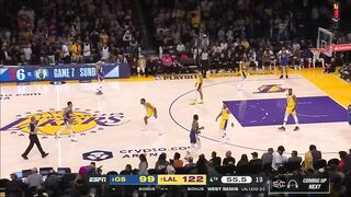 Final Moments Warriors Lakers 2023 Game 6 _ Curry and LeBron Shake Hands