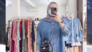 Shopee Haul Kemeja jeans wanita premium
