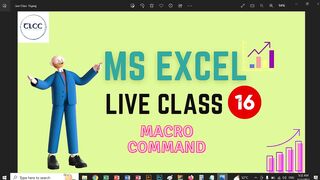 MS Excel Macro Command Live Class