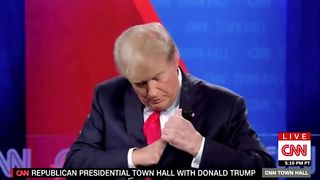 Trump Brings Receipts - Drives CNN Moderator NUTS.