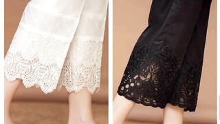 Summer trouser design with laces