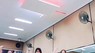 Dance girl in gym