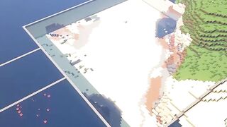 medieval sea town minecraft