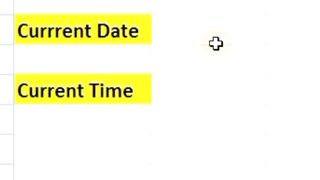 How to find current time and date in excel