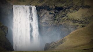 Flying over iceland,beautiful nature video with relaxing music