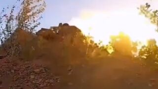 Launch of a captured Russian-made Kornet ATGM by Ukrainian troops