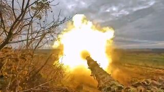 Ukrainian Forces in Mykolaiv Oblast targeting a Russian Tank