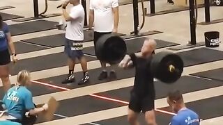 Strong. Barbell With One Hand