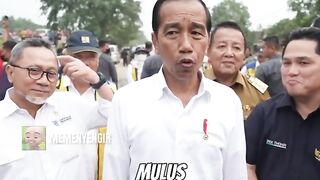 Funny Videos Indonesian Presiden Jokowi Visit to Lampung
