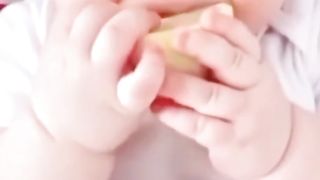 Viral cute baby lemon taste