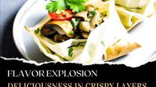 Chicken & Mushroom Filo Parcels